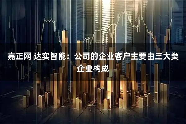 嘉正网 达实智能：公司的企业客户主要由三大类企业构成